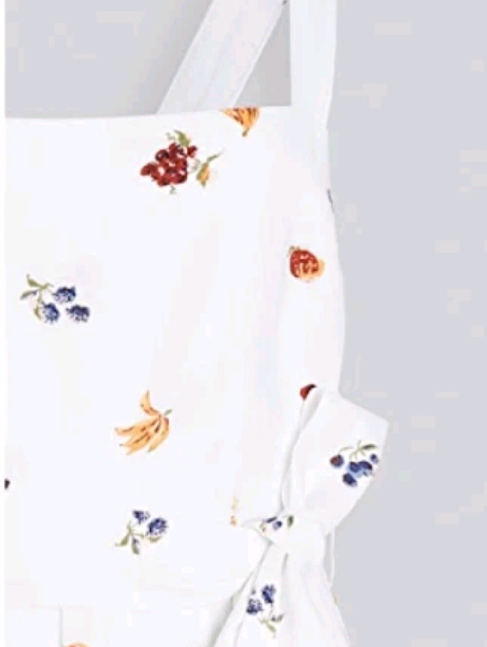 REFORMATION Fruit Loops Print Cruise Square Neck Belted Linen Sun-Dress 2 = XS - Picture 4 of 11